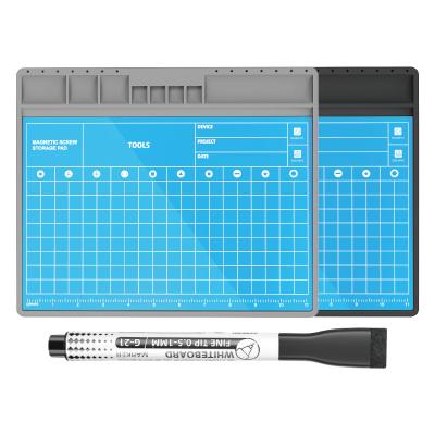 Magnetic Silicone Phone Repair Mat, Anti-Slip Tool Mat for Phone Repair